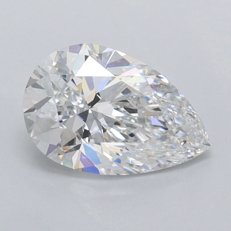 1.02 Carat Pear Shaped, Ideal Cut, D Color, VVS2 Clarity, IGI Certified Lab Grown Diamond