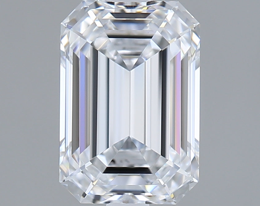 1.54 Carat Emerald Shaped, Excellent Cut, D Color, VVS1 Clarity, IGI Certified Lab Grown Diamond