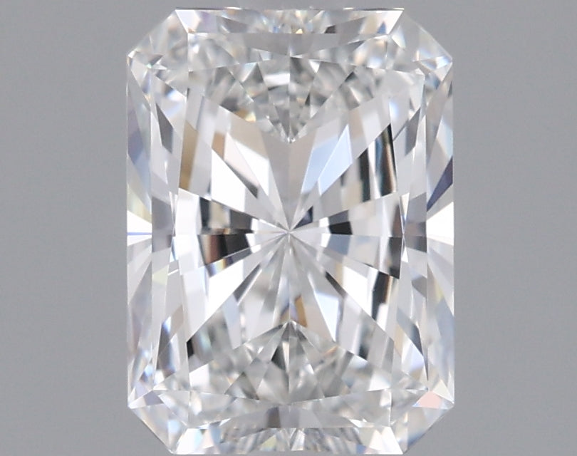 1.45 Carat Radiant Shaped, Excellent Cut, D Color, VVS2 Clarity, IGI Certified Lab Grown Diamond