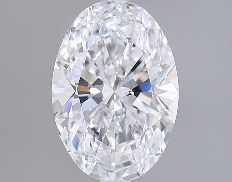 2.03 Carat Oval Shaped, Ideal Cut, D Color, VVS2 Clarity, IGI Certified Lab Grown Diamond