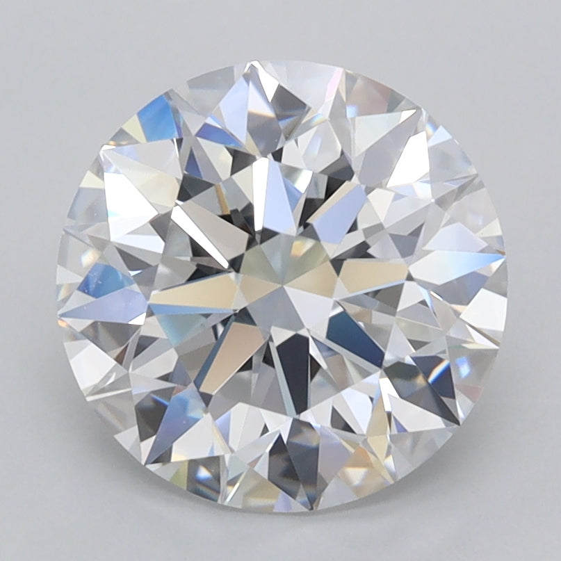 2.57 Carat Round Shaped, Ideal Cut, D Color, VVS1 Clarity, IGI Certified Lab Grown Diamond