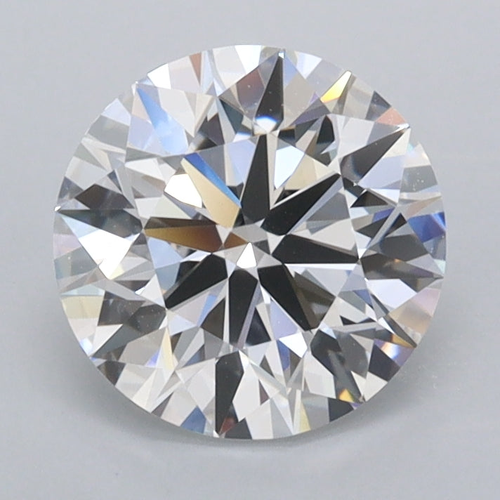 1.65 Carat Round Shaped, Ideal Cut, D Color, VVS2 Clarity, IGI Certified Lab Grown Diamond