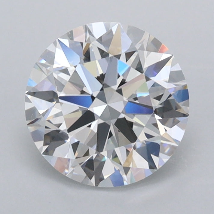 1.57 Carat Round Shaped, Ideal Cut, D Color, VVS2 Clarity, IGI Certified Lab Grown Diamond