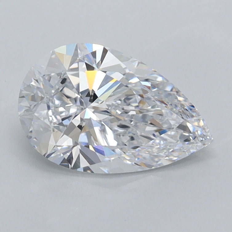 1.01 Carat Pear Shaped, Excellent Cut, D Color, VVS1 Clarity, IGI Certified Lab Grown Diamond