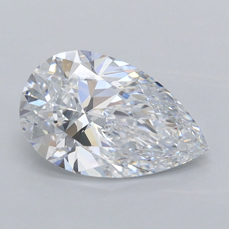 1.01 Carat Pear Shaped, Excellent Cut, D Color, VVS1 Clarity, IGI Certified Lab Grown Diamond