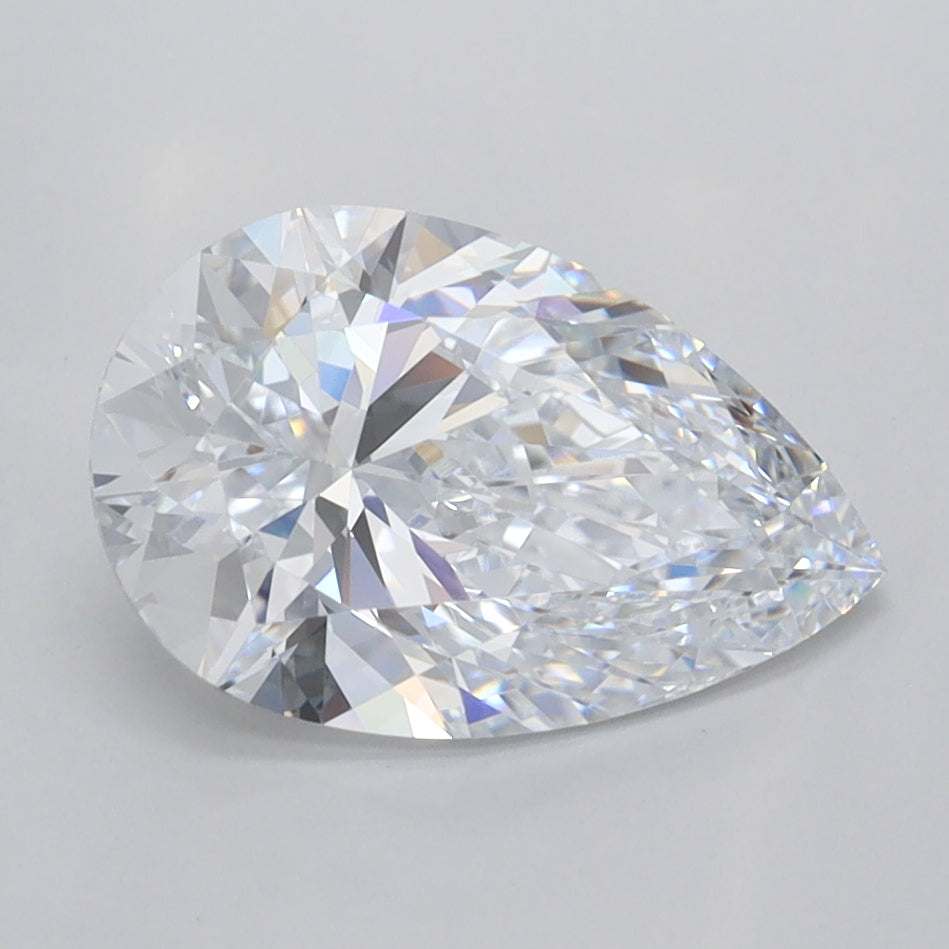 2.01 Carat Pear Shaped, Ideal Cut, D Color, VVS1 Clarity, IGI Certified Lab Grown Diamond