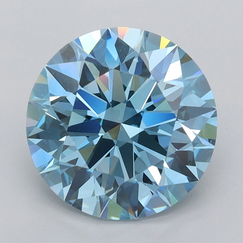 2.26 Carat Round Shaped, Ideal Cut, VVS2 Clarity, IGI Certified Lab Grown Diamond