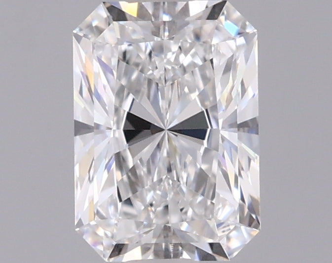 1.06 Carat Radiant Shaped, Excellent Cut, D Color, VVS2 Clarity, IGI Certified Lab Grown Diamond