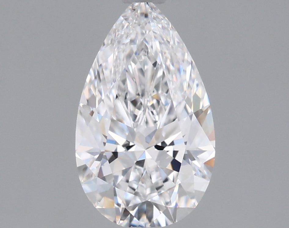 1.18 Carat Pear Shaped, Ideal Cut, D Color, VVS1 Clarity, IGI Certified Lab Grown Diamond