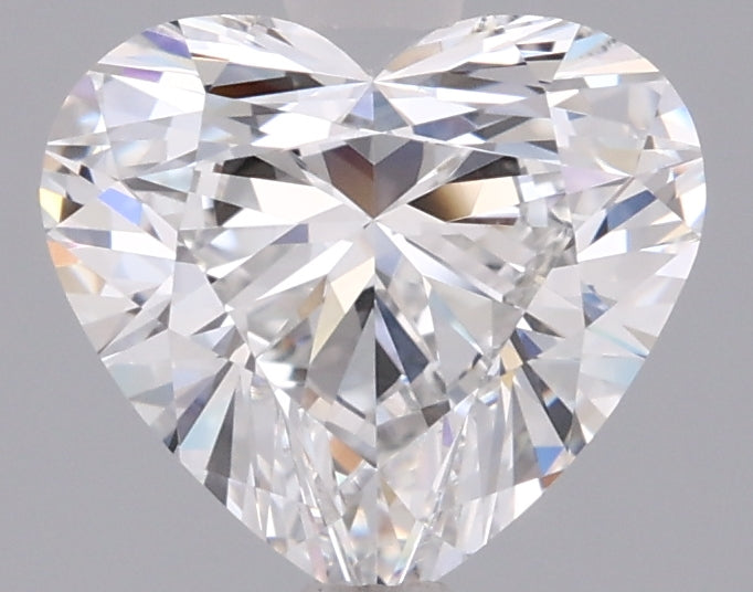 1.39 Carat Heart Shaped, Ideal Cut, D Color, VVS2 Clarity, IGI Certified Lab Grown Diamond