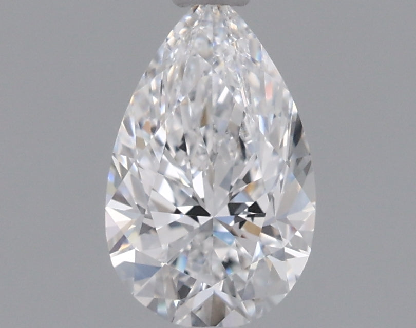0.74 Carat Pear Shaped, Excellent Cut, D Color, VVS2 Clarity, IGI Certified Lab Grown Diamond