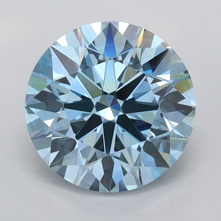 1.54 Carat Round Shaped, Ideal Cut, VVS2 Clarity, IGI Certified Lab Grown Diamond