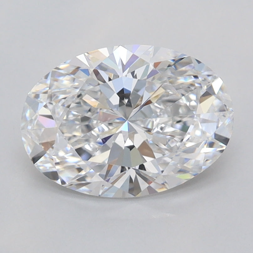 1.55 Carat Oval Shaped, Ideal Cut, D Color, VVS1 Clarity, IGI Certified Lab Grown Diamond