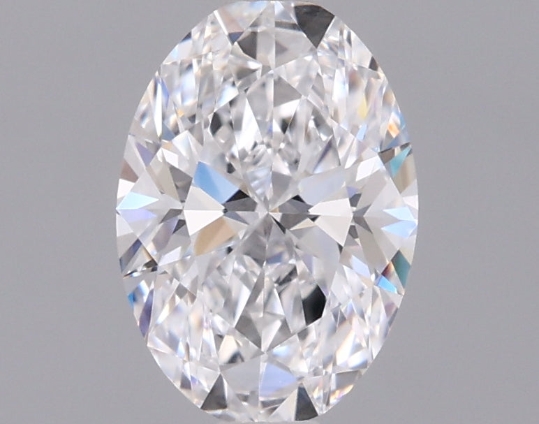 1.06 Carat Oval Shaped, Ideal Cut, D Color, VVS2 Clarity, IGI Certified Lab Grown Diamond