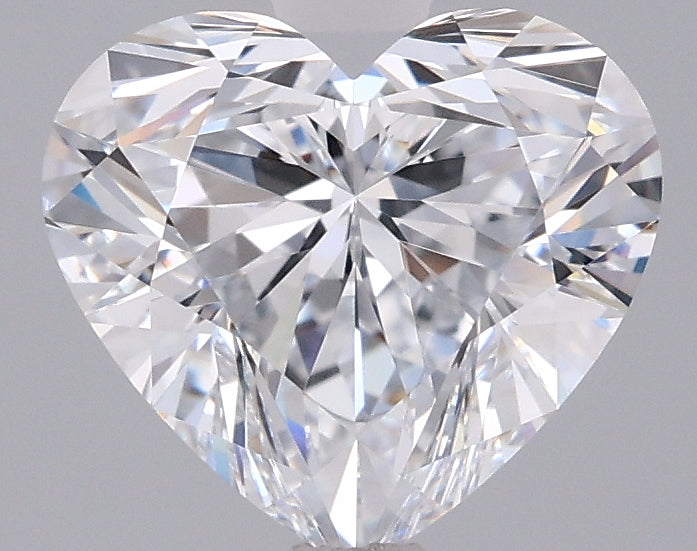 1.77 Carat Heart Shaped, Ideal Cut, D Color, VVS2 Clarity, IGI Certified Lab Grown Diamond