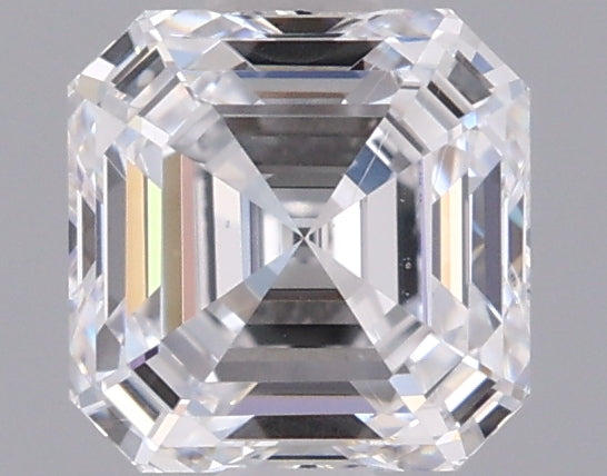 1.01 Carat Asscher Shaped, Ideal Cut, D Color, VVS2 Clarity, IGI Certified Lab Grown Diamond