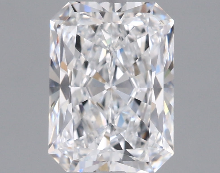 1.56 Carat Radiant Shaped, Ideal Cut, D Color, VVS2 Clarity, IGI Certified Lab Grown Diamond