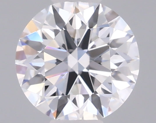 0.39 Carat Round Shaped, Ideal Cut, D Color, VVS2 Clarity, IGI Certified Lab Grown Diamond