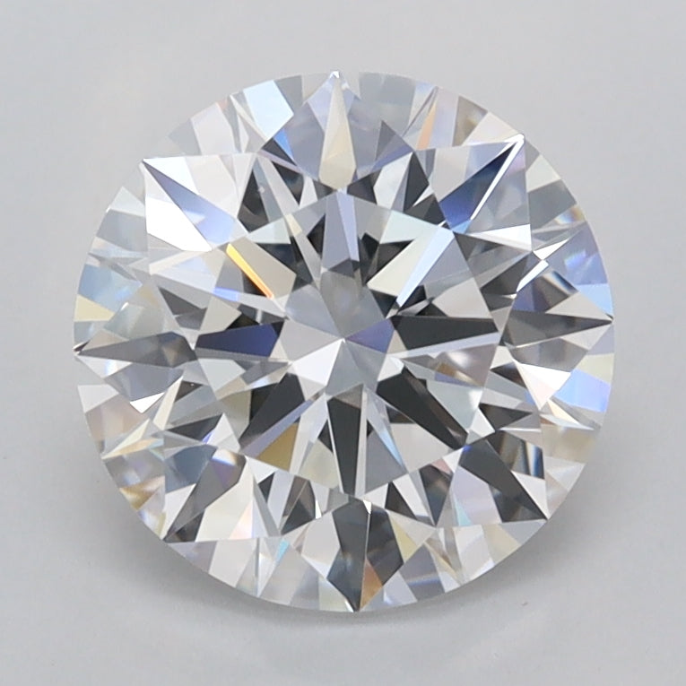 2.01 Carat Round Shaped, Ideal Cut, D Color, VVS2 Clarity, IGI Certified Lab Grown Diamond