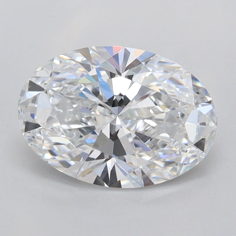 1.56 Carat Oval Shaped, Ideal Cut, D Color, VVS1 Clarity, IGI Certified Lab Grown Diamond