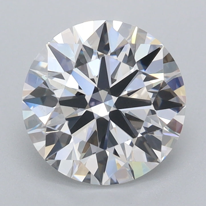 1.74 Carat Round Shaped, Ideal Cut, D Color, VVS2 Clarity, IGI Certified Lab Grown Diamond