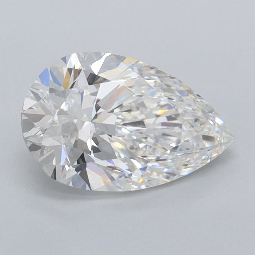 1.51 Carat Pear Shaped, Excellent Cut, D Color, VVS1 Clarity, IGI Certified Lab Grown Diamond