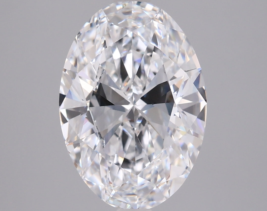 3.01 Carat Oval Shaped, Ideal Cut, D Color, VVS1 Clarity, IGI Certified Lab Grown Diamond