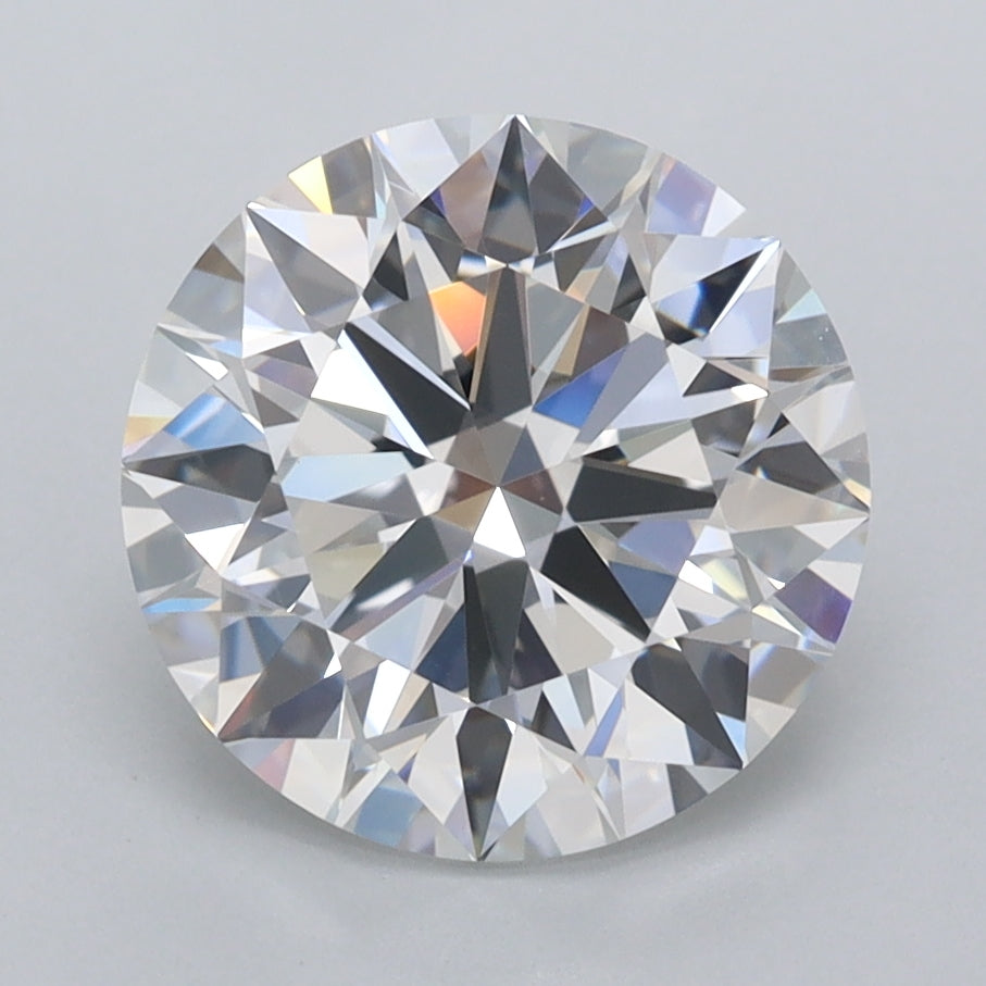 3.01 Carat Round Shaped, Ideal Cut, E Color, VVS2 Clarity, IGI Certified Lab Grown Diamond