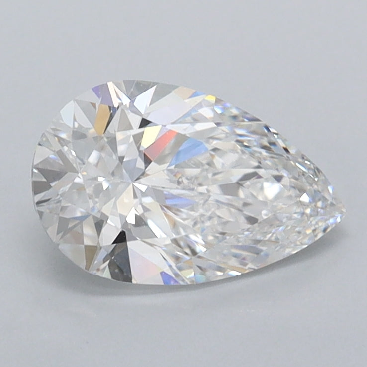 1.04 Carat Pear Shaped, Excellent Cut, D Color, VVS1 Clarity, IGI Certified Lab Grown Diamond