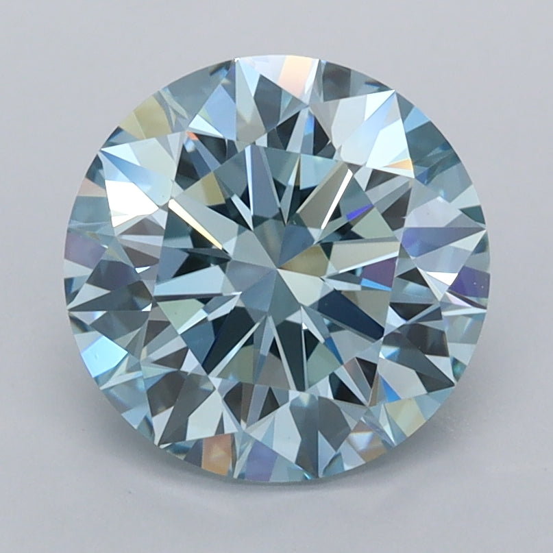 2.03 Carat Round Shaped, Ideal Cut, VVS1 Clarity, IGI Certified Lab Grown Diamond