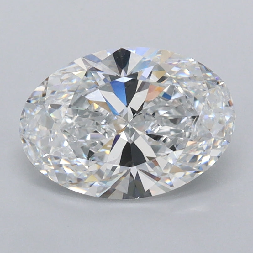 1.52 Carat Oval Shaped, Ideal Cut, D Color, VVS1 Clarity, IGI Certified Lab Grown Diamond
