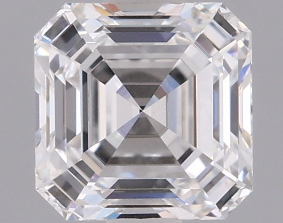 1.10 Carat Asscher Shaped, Ideal Cut, D Color, VVS2 Clarity, IGI Certified Lab Grown Diamond