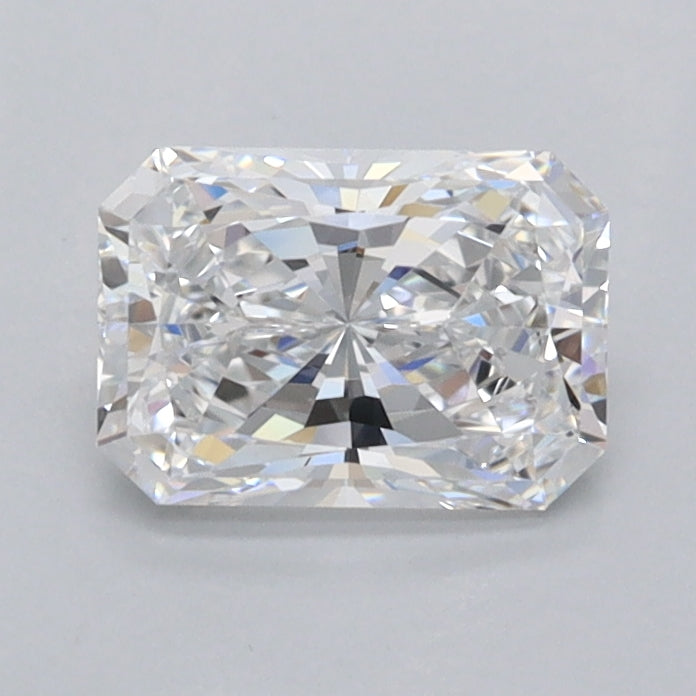 0.92 Carat Radiant Shaped, Ideal Cut, D Color, VVS1 Clarity, IGI Certified Lab Grown Diamond