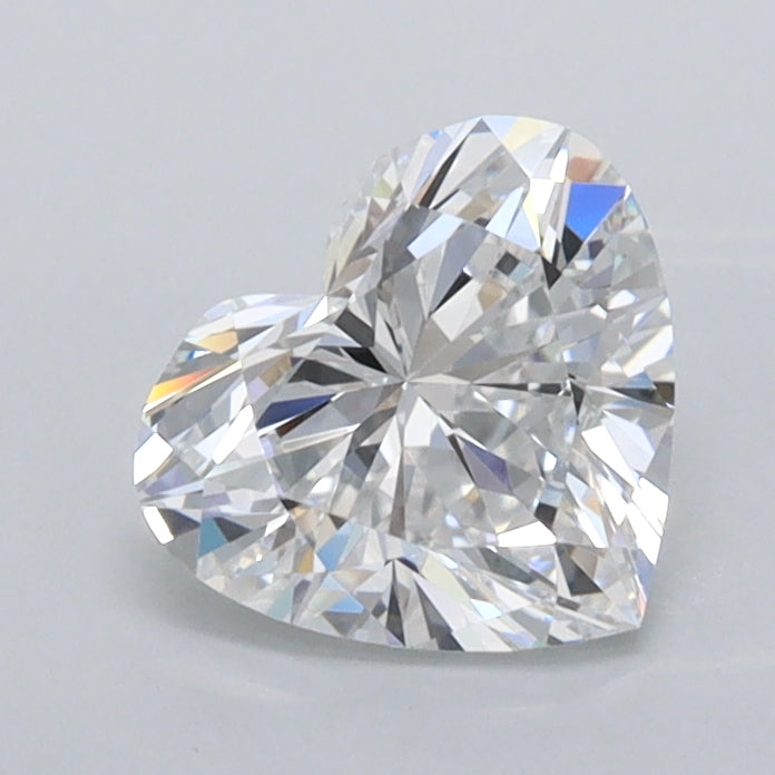 1.04 Carat Heart Shaped, Ideal Cut, D Color, FL Clarity, IGI Certified Lab Grown Diamond
