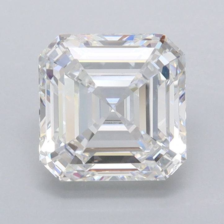 1.55 Carat Asscher Shaped, Ideal Cut, D Color, VVS1 Clarity, IGI Certified Lab Grown Diamond
