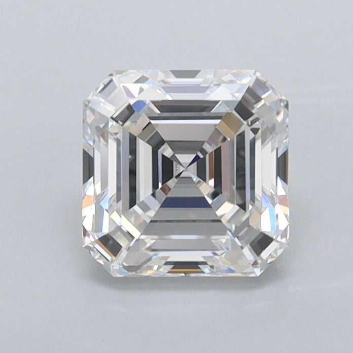 1.01 Carat Asscher Shaped, Ideal Cut, D Color, VVS2 Clarity, IGI Certified Lab Grown Diamond