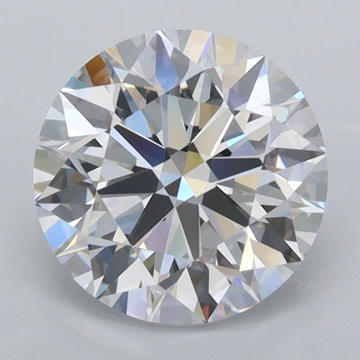 2.13 Carat Round Shaped, Ideal Cut, D Color, VVS2 Clarity, IGI Certified Lab Grown Diamond