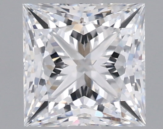 1.04 Carat Princess Shaped, Ideal Cut, D Color, VVS2 Clarity, IGI Certified Lab Grown Diamond