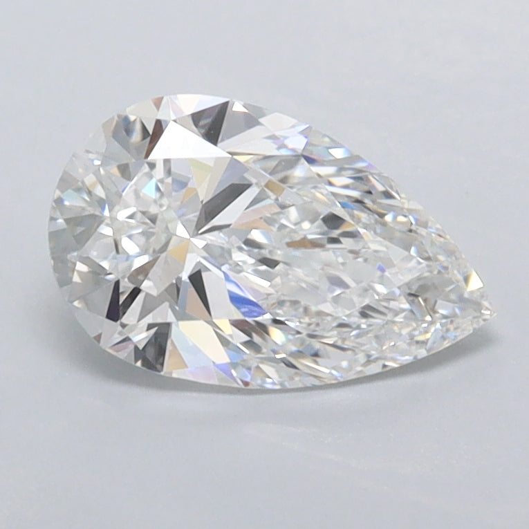 1.00 Carat Pear Shaped, Ideal Cut, E Color, VVS1 Clarity, IGI Certified Lab Grown Diamond