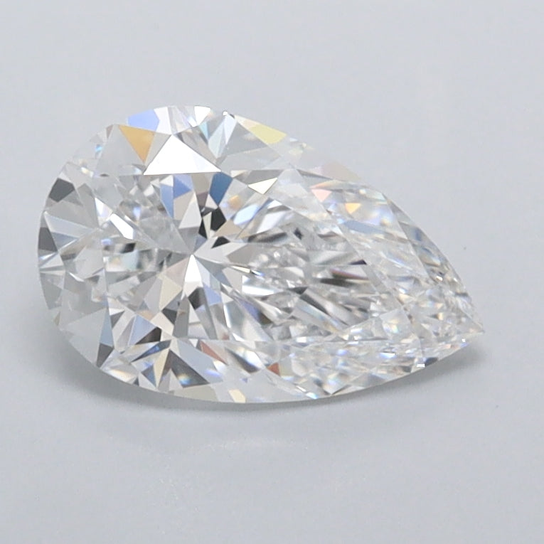 1.02 Carat Pear Shaped, Excellent Cut, D Color, VVS1 Clarity, IGI Certified Lab Grown Diamond