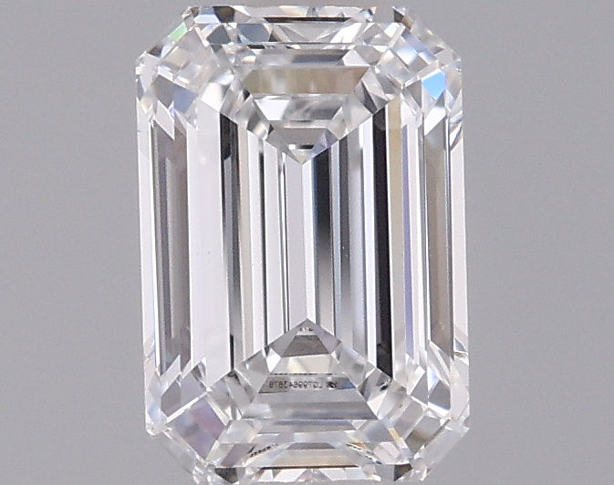 1.03 Carat Emerald Shaped, Ideal Cut, D Color, VVS2 Clarity, IGI Certified Lab Grown Diamond