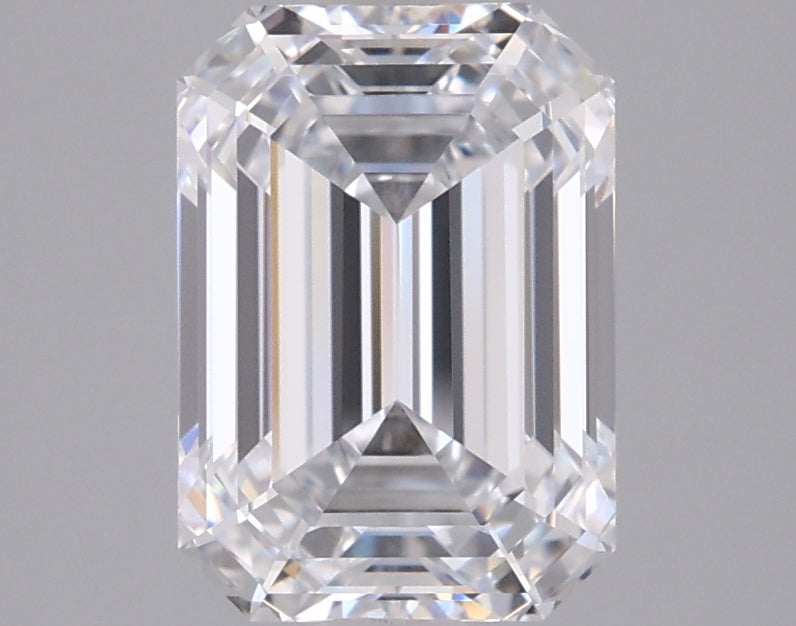 2.06 Carat Emerald Shaped, Ideal Cut, D Color, VVS1 Clarity, IGI Certified Lab Grown Diamond