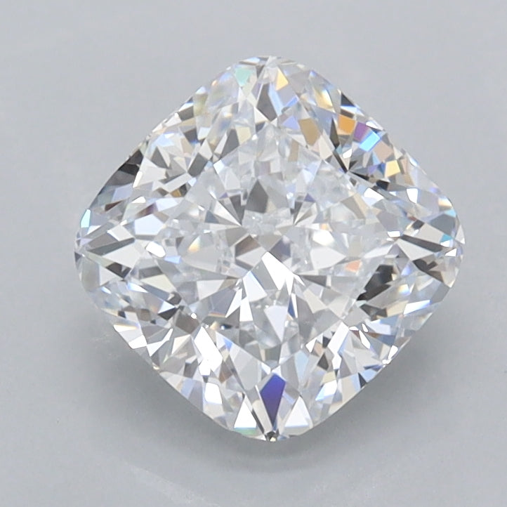 1.50 Carat Cushion Shaped, Ideal Cut, D Color, FL Clarity, IGI Certified Lab Grown Diamond