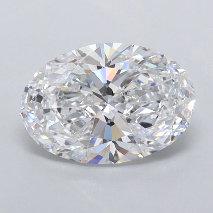 1.01 Carat Oval Shaped, Ideal Cut, D Color, FL Clarity, IGI Certified Lab Grown Diamond