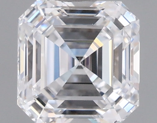1.02 Carat Asscher Shaped, Ideal Cut, D Color, VVS2 Clarity, IGI Certified Lab Grown Diamond