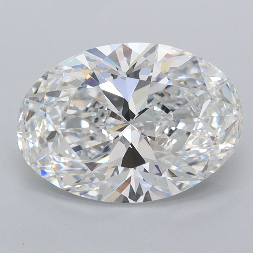 2.05 Carat Oval Shaped, Ideal Cut, D Color, FL Clarity, IGI Certified Lab Grown Diamond