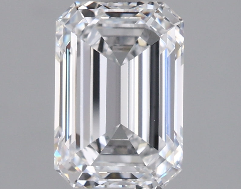 2.03 Carat Emerald Shaped, Ideal Cut, D Color, VVS1 Clarity, IGI Certified Lab Grown Diamond