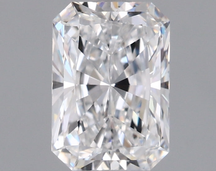 0.91 Carat Radiant Shaped, Ideal Cut, D Color, VVS1 Clarity, IGI Certified Lab Grown Diamond
