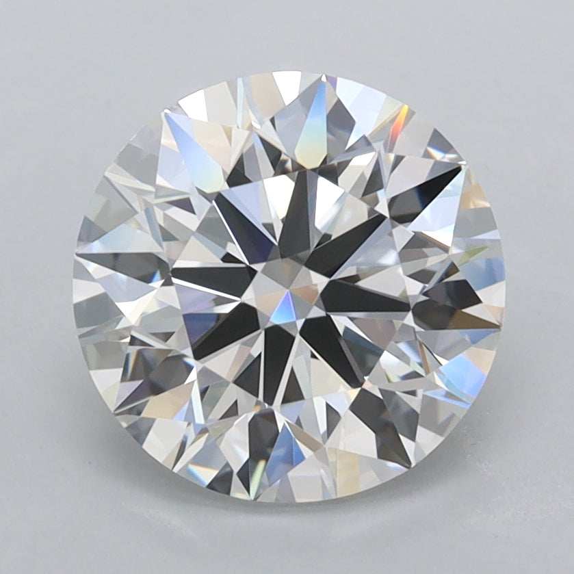 2.38 Carat Round Shaped, Ideal Cut, E Color, FL Clarity, IGI Certified Lab Grown Diamond