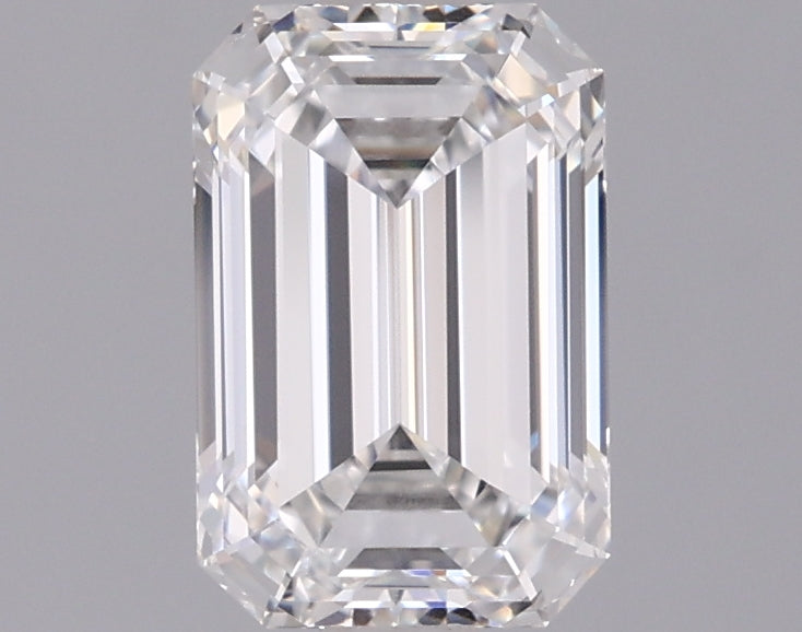 1.41 Carat Emerald Shaped, Ideal Cut, D Color, VVS2 Clarity, IGI Certified Lab Grown Diamond